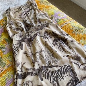 Madewell mini dress - fun safari print